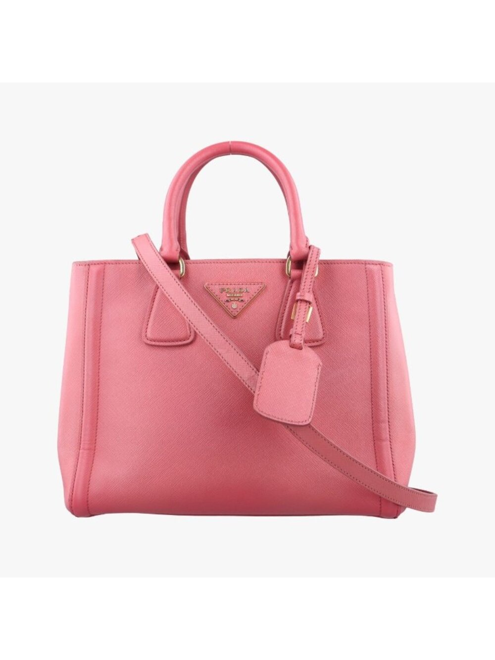 Prada Galleria Pink Saffiano Leather 14